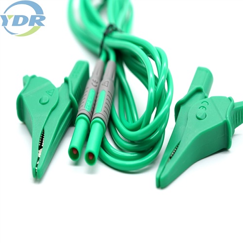 Cable de conectores de cocodrilo de 1000V, Cable de abrazadera de cocodrilo de 1000V 10A, arnés de cables con pinza de cocodrilo para medidor Universal