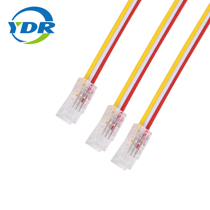 Enchufe rápido de 3 circuitos, 10mm de ancho, para conector para tira de LED de doble color 5050, sin soldadura