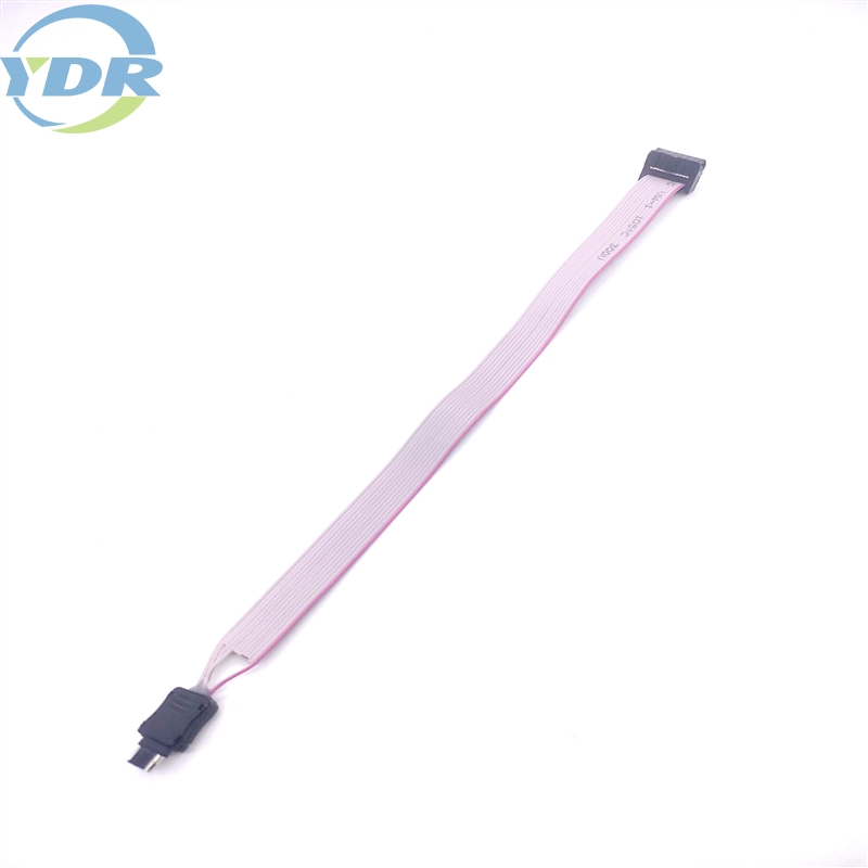 Cable plano tipo cinta plano PCB USB de 12 pines con conector pin IDC 2*6